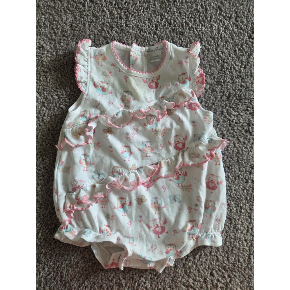 Kissy kissy baby girl romper 3-6 mos
